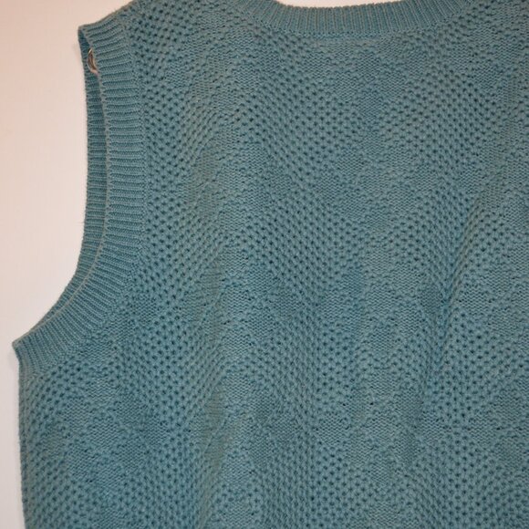 NORTHERN Reflections (R) Ramie/Cotton Floral Embroidery Buttons Knitted Vest M - Picture 6 of 7